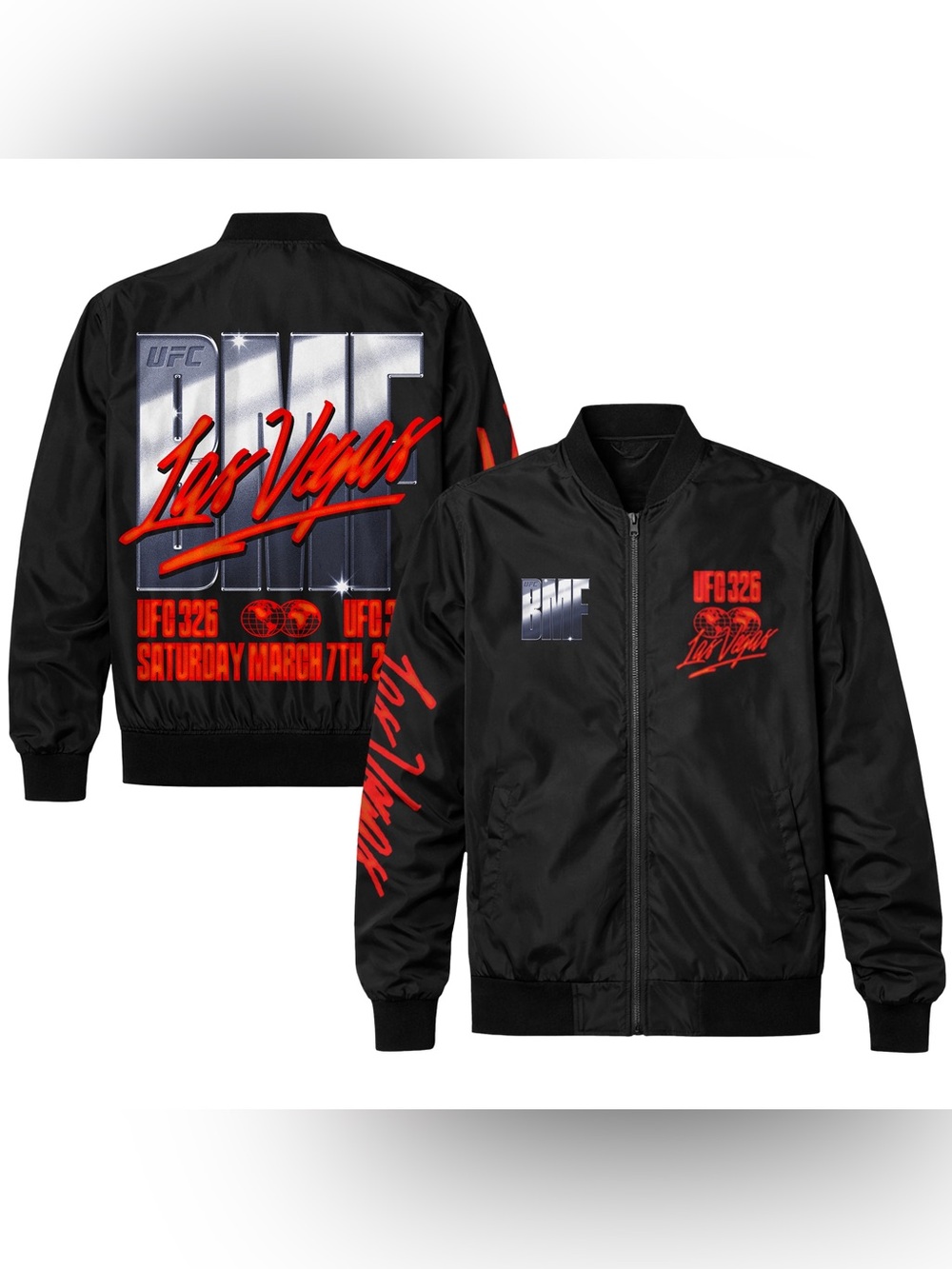 UFC 326 Lightweight Full-Zip Bomber Jacket